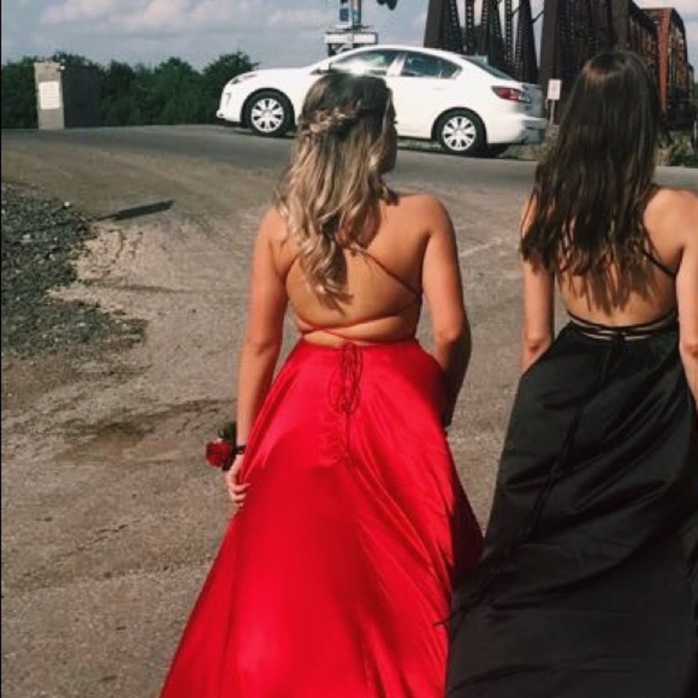 Sherri Hill Long Open Back Prom Dress